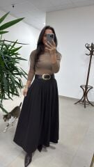 Mk 17899 Kahve Maksiboy Etek