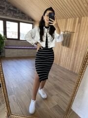 Zr model gabardin beyaz ceket