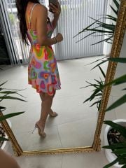 Mc 5883 Strappy Pink Colored Dress