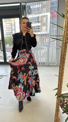 Ms Saten Pileli Etek