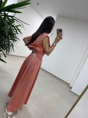 Art 4012 İthal Kumaş Kiremit Etekli Takım