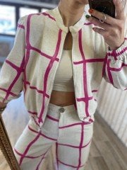 Keten bomber fuşya takım