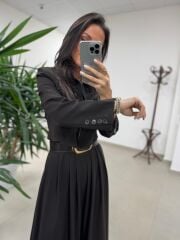 Mk 17892 A.Kahve Maksiboy Etek Ceket Takım