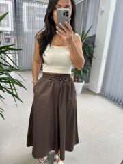 Dr 2563 Kahve Etekli Pantolon