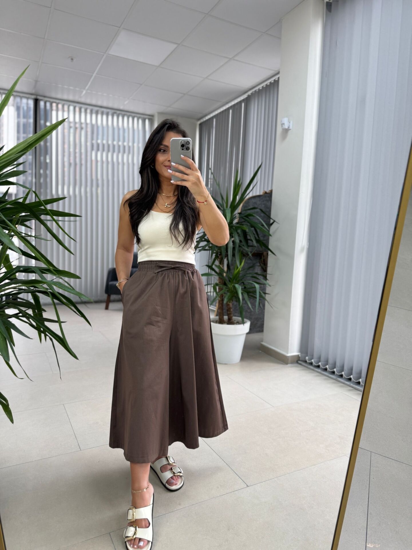 Dr 2563 Kahve Etekli Pantolon