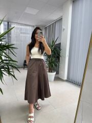 Dr 2563 Kahve Etekli Pantolon