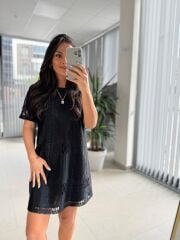 Bb 29985 Bisiklet Yaka Fisto Detaylı Elbise