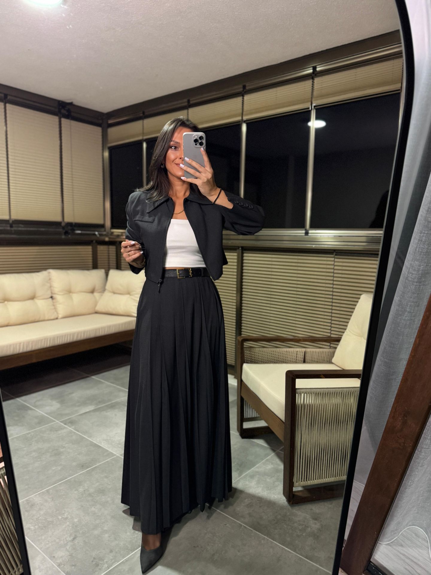 Mk Anthrazit Maxi-Rock-Jacken-Set