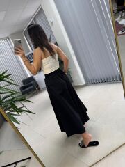 Dr 2563  Siyah Etekli Pantolon