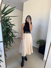 Np 1000 Siyah Marka Model Kemerli Elbise