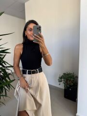 Np 1000 Siyah Marka Model Kemerli Elbise