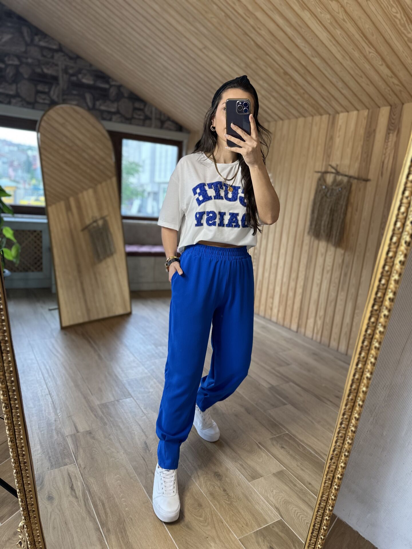 Saks paça pensli pantolon