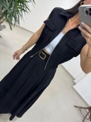 Art 4012 İthal Kumaş Siyah Etekli Takım