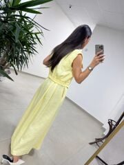 Art 4012 İthal Kumaş Sarı Etekli Takım