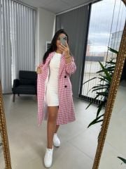Foo Pembe Kazayağı Astarlı Kaban