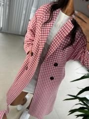 Foo Pembe Kazayağı Astarlı Kaban