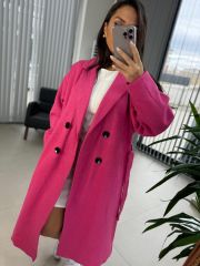 Foo Şeker Pembe Astarlı Kaban