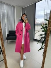 Foo Şeker Pembe Astarlı Kaban
