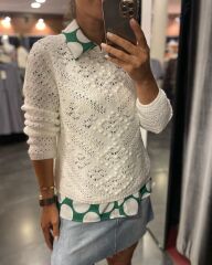 Krem ajurlu triko