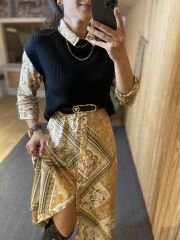 Orj brand black corduroy sweater