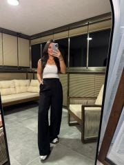 Mc 3013 Palazzo Siyah Pantolon