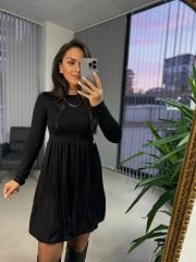 Ms Pleated Skirt Mini Dress