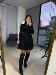 Ms Pleated Skirt Mini Dress