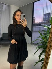 Ms Pleated Skirt Mini Dress