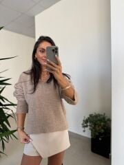 Dv 10645 Vizon V Yaka Yumoş Triko