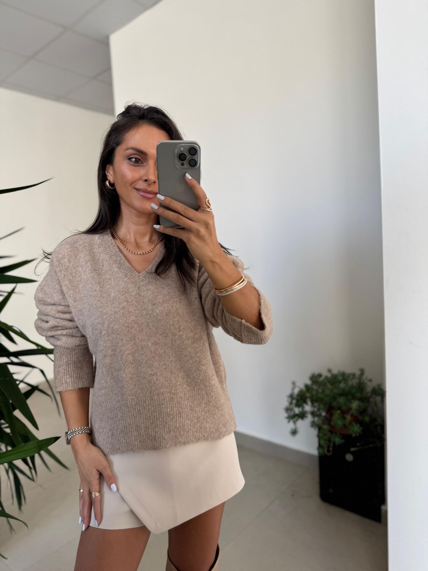 Dv 10645 Vizon V Yaka Yumoş Triko