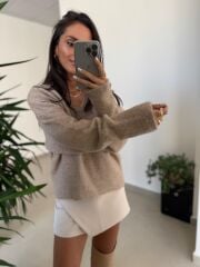 Dv 10645 Vizon V Yaka Yumoş Triko