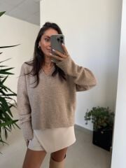 Dv 10645 Vizon V Yaka Yumoş Triko