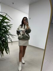 Mz 22365 Geyik Desenli Polar Sweat