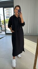 Dr Kapüşonlu Tasarım Elbise