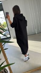 Dr Kapüşonlu Tasarım Elbise