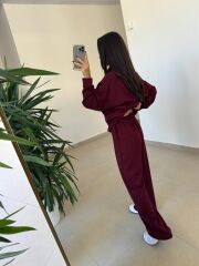 Ms 60077 Bordo Armalı Modal Takım