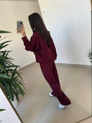 Ms 60077 Bordo Armalı Modal Takım