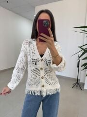 Orj Marka Püsküllü Hırka
