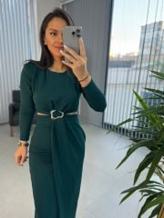 My 3655 Low-Cut Emerald Dress