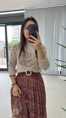 Sg Ajurlu Vizon Triko