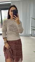 Sg Ajurlu Vizon Triko