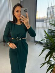 My 3655 Low-Cut Emerald Dress