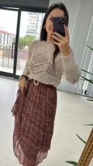 Sg Ajurlu Vizon Triko