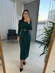 My 3655 Low-Cut Emerald Dress
