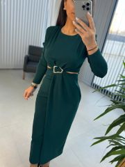 My 3655 Low-Cut Emerald Dress