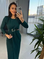 My 3655 Low-Cut Emerald Dress