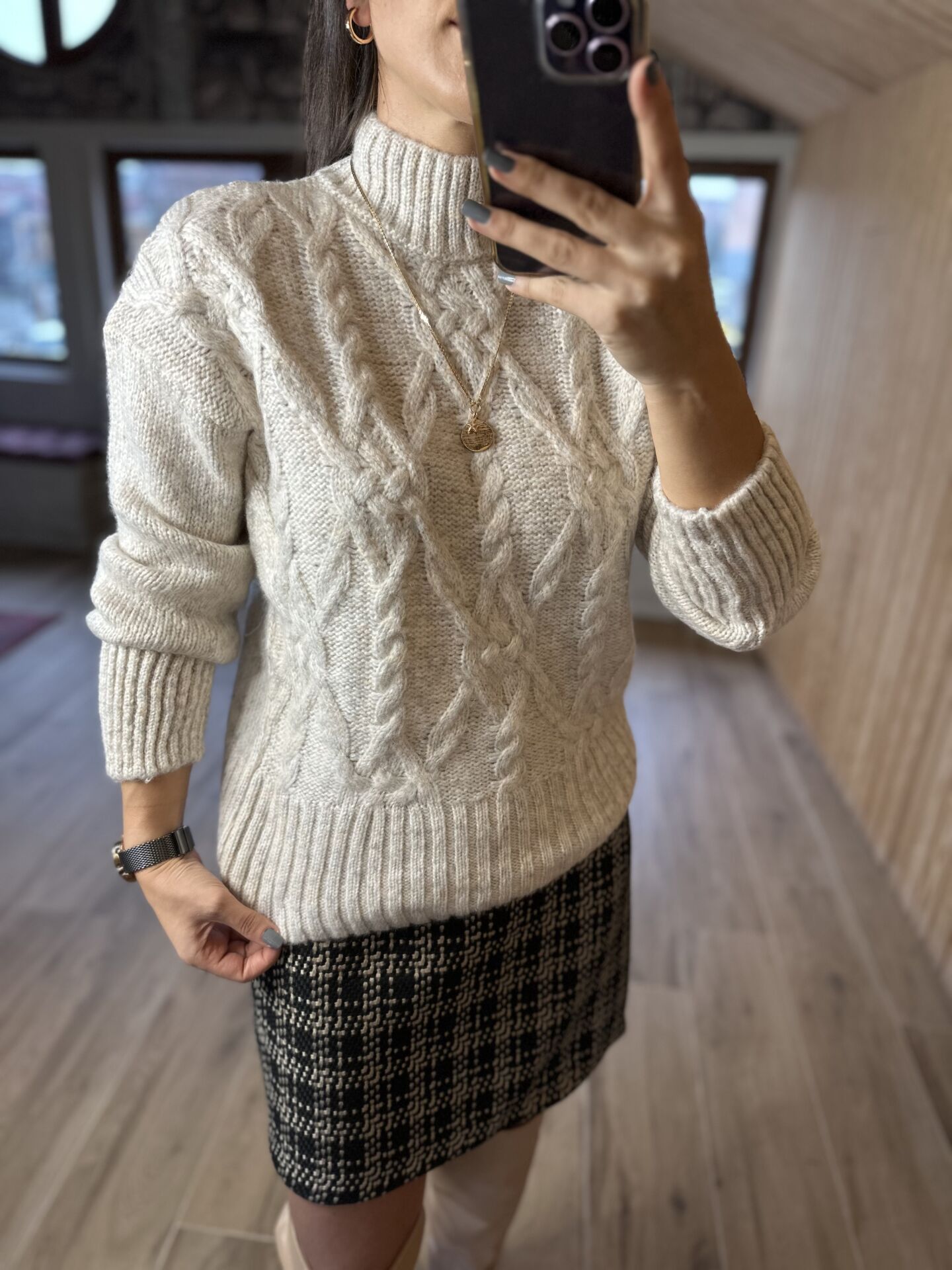 Orj marka vizon kırçıllı kazak