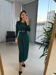 My 3655 Low-Cut Emerald Dress