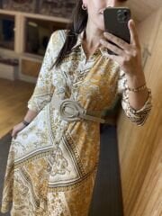 155 Nude kalın tokalı kemer