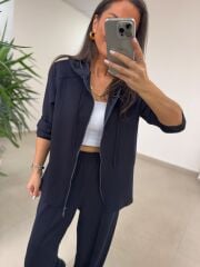 Art 1001 Kapüşonlu Fermuarlı Modal Laci Takım